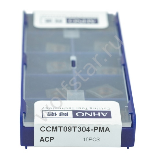 Пластина твердосплавная ISO CCMT09T304-PMA ACP10E AHNO