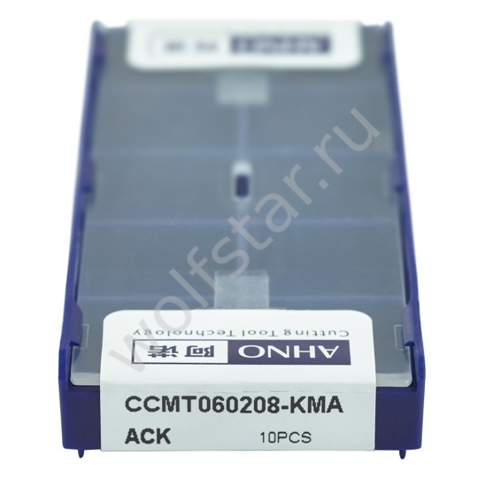 Пластина твердосплавная ISO CCMT060208-KMA ACK20E AHNO