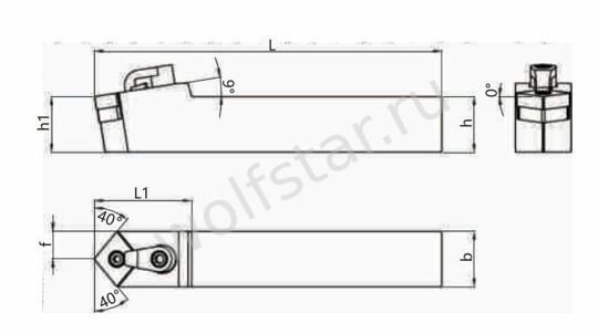 Державка токарная MCMNN3232P12 PANDA CNC