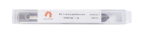 Метчик дюймовый для сквозн. отв. UNF 5/16"-24 HSS-G  WOLFSTAR