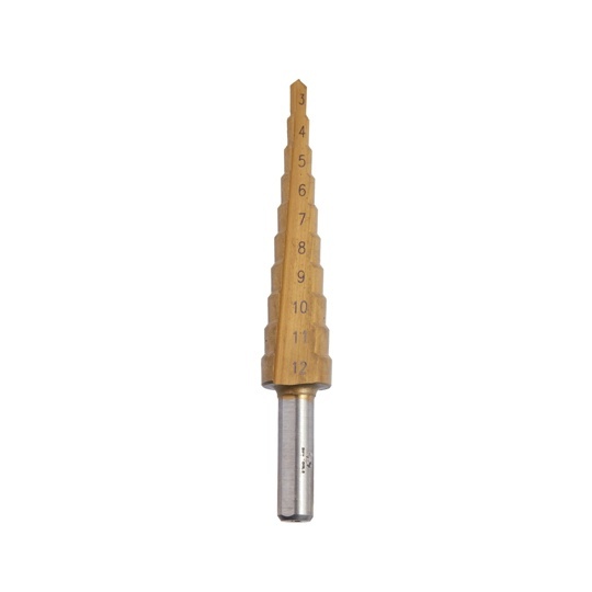 Сверло 3-12 мм цх ступенчатое HSS TiN SDW TOOLS