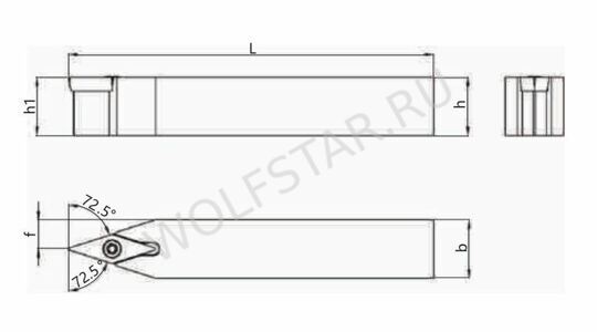 Державка токарная SVVBN2020K11 PANDA CNC