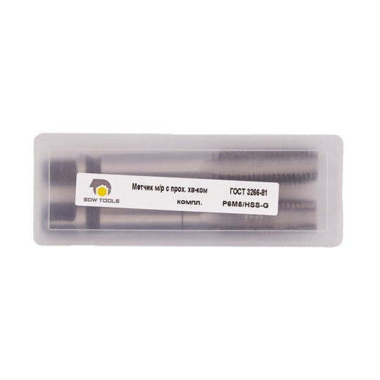 Метчик м/р М36х3,0 P6M5 к-т 2 шт. с прох. хв. SDW TOOLS