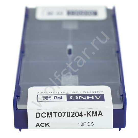 Пластина твердосплавная ISO DCMT070204-KMA ACK20E AHNO