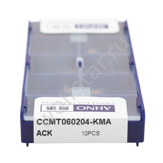 Пластина твердосплавная ISO CCMT060204-KMA ACK20E AHNO